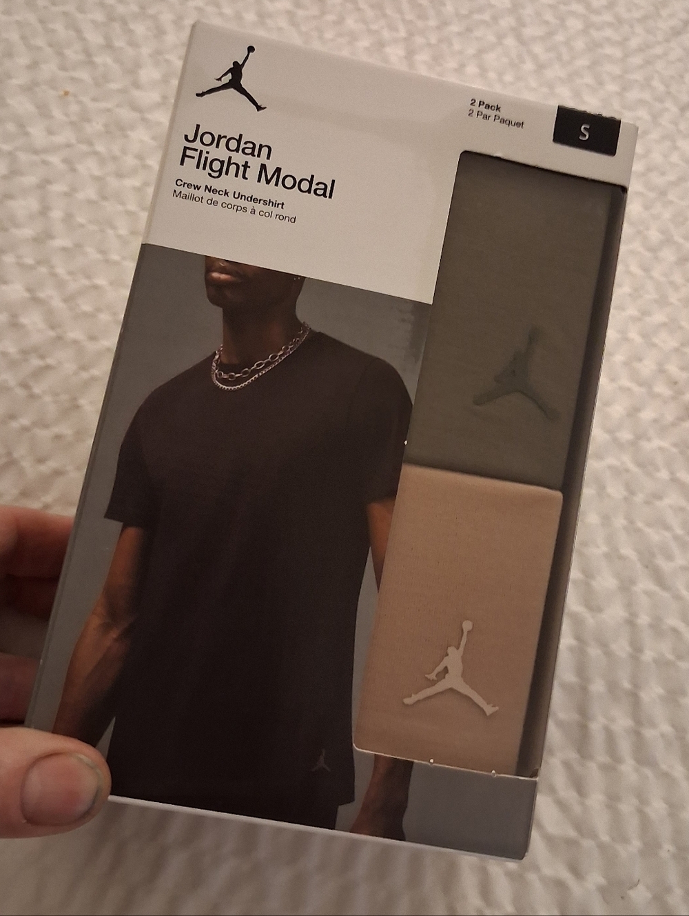 Jordan Flight Modal Crew Neck T-Shirt 2-Pack Undershirts - Olive & Tan